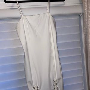 White mini dress